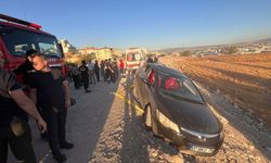Kahramanmaraş’ta Otomobil Şarampole Yuvarlandı