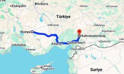 Konya Kahramanmaraş arası kaç km?