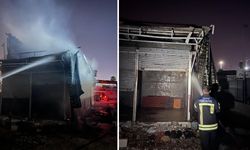 Metruk İş Yerinde Çıkan Yangın Kısa Sürede Söndürüldü