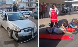 Otomobil ile motosiklet çarpıştı, sürücü yaralandı