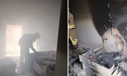 Evde Çıkan Yangın Her Şeyi Kül Etti