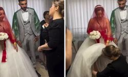 Gelinin Eteğini Kaldırarak Yaptığı Hareket Sosyal Medyada Gündem Oldu