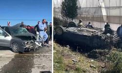 İki Aracın Kafa Kafaya Çarpışması: Üç Yaralı