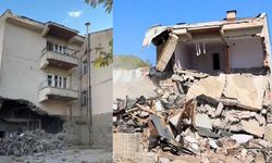 Kahramanmaraş’ta Depremden Kalan Hasarlı Yapı Yıkıldı