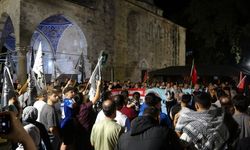 Küresel Sumud Filosuna destek gösterisi gerçekleştirildi