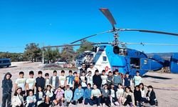 Miniklere Yangın Söndürme Helikopteri Tanıtıldı