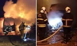 Park Halindeki Minibüs Alevlere Teslim Oldu