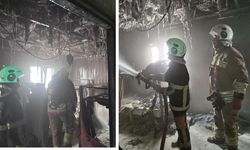 Şantiye Alanında Yangın! Konteyner Yatakhane Alev Aldı