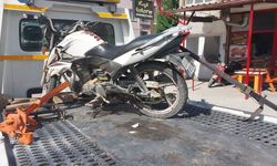 Trafik Kazasında Motosiklet Sürücüsü Hastanelik Oldu