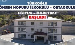 Türkoğlu'na Eğitim Müjdesi: 8 Derslikli Modern Okul Açıldı