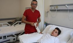 Üzüm Sıkma Makinesine Elini Kaptıran Çocuğun Parmakları Yeniden Dikildi