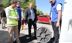 Yağmur suyu hattından doğalgaz borusu geçti