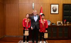 Başkan Görgel, Balkan Şampiyonu Genç Güreşçileri Ağırladı
