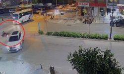 Aracıyla ‘U’ dönüşü yapan sürücünün kararsızlığı motosiklet sürücüsünü hastanelik etti