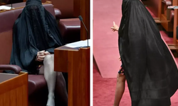 Avustralya'da Sıradışı Eylem Kara Çarşafla Meclise Çıktı