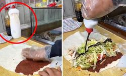 Kahramanmaraş'ta Bir Çiğköfteci Deterjan Şişesini Sos Kabı Yaptı
