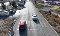 Dron destekli trafik denetiminde 14 araca ceza