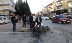Manavgat'ta Motosiklet-Otomobil Çarpıştıhaber 1 Yaralı