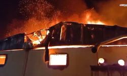 Kereste fabrikasında gece yarısı yangın çıktı