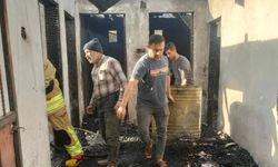 Kahramanmaraş'ta İki Katlı Konut Alevlere Teslim Oldu