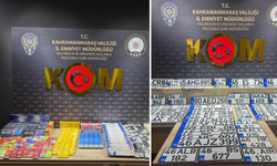Kahramanmaraş'ta Paket Paket Kaçak Sigara ve Plaka Ele Geçirildi