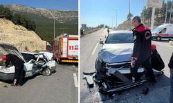 Kahramanmaraş'ta Kuzey Yolu'nda İki Araç Çarpıştı