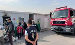 Kahramanmaraş’ta Konteyner Kentte Panik Yaratan Yangın!