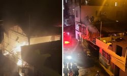 Müstakil ev alev alev yandı