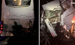 Tır Park Halindeki Otobüse Çarptı 14 Kişi Yaralandı