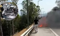 Ünlü İş İnsanı Yanan Lüks Aracın İçinde Kilitli Kaldı