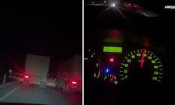 2 Hafriyat Kamyonu 100 km Hızla Yarıştı