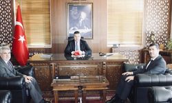 Kahramanmaraşlı Müftü Ali Söyler, Kaymakam Necdet Uçar'ı Ziyaret Etti