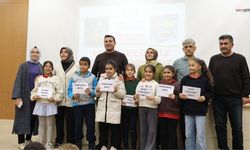 Ailelerin de katıldığı ödüllü kitap okuma yarışması düzenlendi