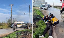 Serik'te minibüs elektrik direğine çarptı: 1'i ağır 2 yaralı
