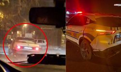 Kahramanmaraş'ta 'dur' ihtarına uymayan sürücü polis otosuna çarptı