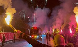 Galatasaray, Antalya’da Şampiyonlar Ligi müziğiyle karşılandı