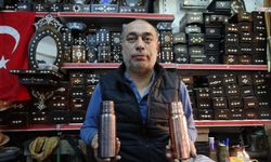 Gaziantep’te el yapımı bakır su mataraları yoğun ilgi görüyor