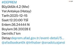 Hatay’da 4.2 büyüklüğünde deprem: Valilikten “olumsuzluk yok” açıklaması
