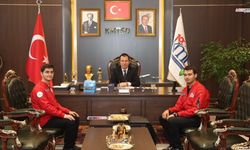 Ksü teknoloji topluluğu yöneticileri başkan buluntu'yu ziyaret etti