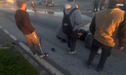 Motosikletli Otomobille Çarpıştı, Havaya Fırladı