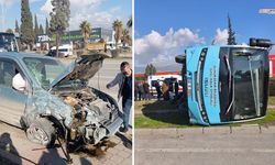 Kahramanmaraş'ta halk otobüsü devrildi, 4'ü ağır 13 yaralı