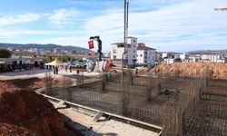 Kahramanmaraş'ta depremde yıkılan derneğin yeni binası için temel atıldı