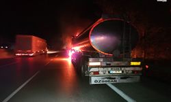 Pozantı’da Tanker Alev Aldı, Orman Tutuştu