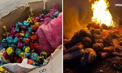 Gıda denetiminde tarihi geçmiş 2 ton cips ve çikolata imha edildi