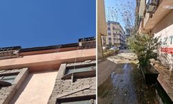 Çatılardan eriyen buzlar vatandaşı mağdur etti