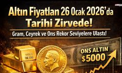Altın Fiyatları Tarihi Zirvede: Gram, Çeyrek ve Ons Rekor Seviyelere Ulaştı