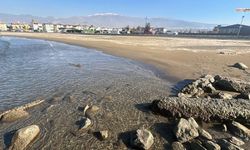 Sahilde gözle görülür deniz çekilmesi tedirginlik yarattı