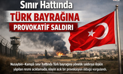 Sınır Hattında Türk Bayrağına Provokatif Saldırı