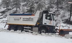 Kahramanmaraş kırsalında kar seferberliği: ekipler gece gündüz görevde