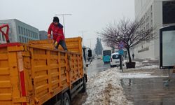 Kahramanmaraş’ta ulaşım için tuzlama ve küreme çalışması